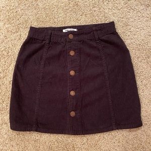 Billabong Dark Brown Corduroy Skirt- size 26